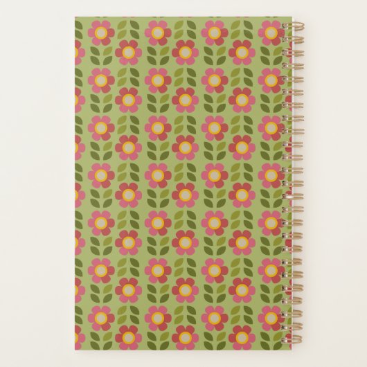 MOSSY BLOOM - Botanical Pattern Planner Planer (Rückseite)