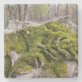 Mossy Broken Headstone Steinuntersetzer