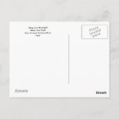 Mossy Cave Waterfall Postkarte (Rückseite)