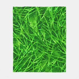 Mossy Grass Fleecedecke