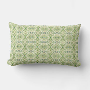 Mossy Green Abstrakt Floral Kissen Für Draußen