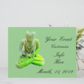 Mossy Green Buddha meditiert Thunder_Cove (Stehend Vorderseite)