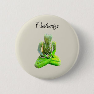 Mossy Green Buddha meditiert Thunder_Cove Button