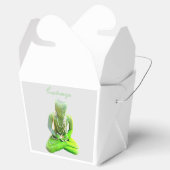 Mossy Green Buddha meditiert Thunder_Cove Geschenkschachtel (Geöffnet)