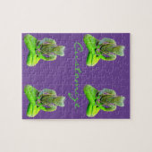 Mossy Green Buddha meditiert Thunder_Cove Puzzle (Horizontal)