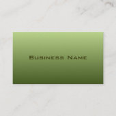 Mossy Green Business Card Visitenkarte (Vorderseite)