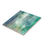 Mossy-Hand bemalt Abstrakt Wabi Sabi Kunst Fliese (Seite)