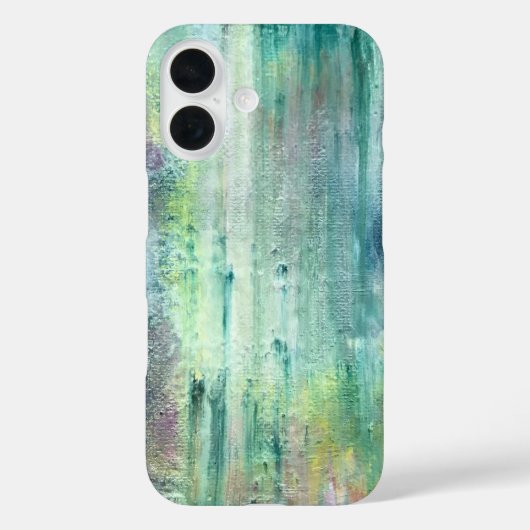 Mossy-Hand Painted Brushstrokes Case-Mate iPhone Hülle (Rückseite)