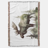 Mossy Moose Wildlife Portrait Decke (Vorderseite Vertikal)