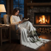 Mossy Moose Wildlife Portrait, kundenspezifisch Decke