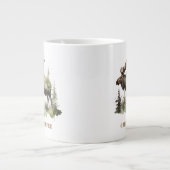 Mossy Moose Wildlife Portrait, kundenspezifisch Jumbo-Tasse (Vorderseite)