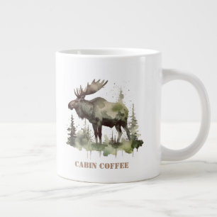 Mossy Moose Wildlife Portrait, kundenspezifisch Jumbo-Tasse