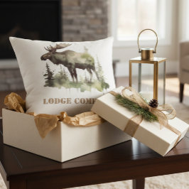 Mossy Moose Wildlife Portrait, kundenspezifisch Kissen