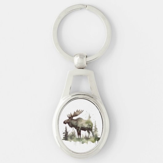 Mossy Moose Wildlife Portrait Schlüsselanhänger (Vorderseite)