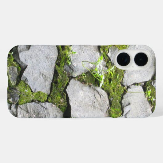 Mossy Rock Wall Case-Mate iPhone Hülle (Rückseite (Horizontal))