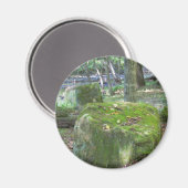 Mossy Rocks auf Bank Magnet (Vorderseite/Rückseite)