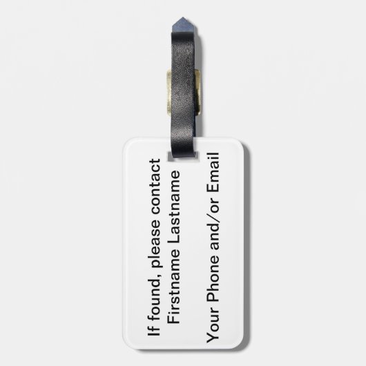 Mossy Rocks Gepäckanhänger (Rückseite vertikal)