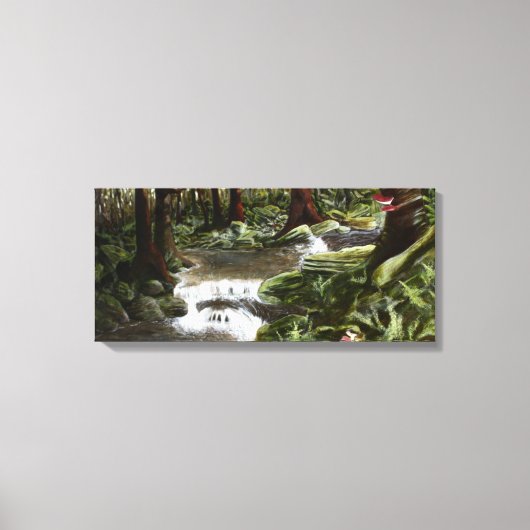 Mossy Rocks Print Leinwanddruck (Vorderseite)