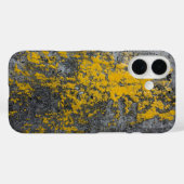 Mossy Stone Textur mit gelben Akzenten Case-Mate iPhone Hülle (Rückseite (Horizontal))