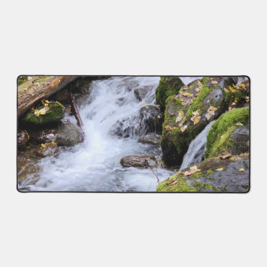 Mossy Stream Nature Desk Mat Schreibtischunterlage (Vorderseite)