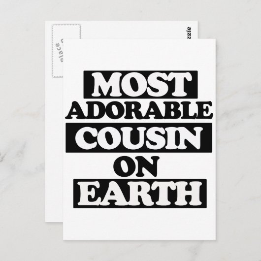 Most Adorable Postkarte (Vorne/Hinten)