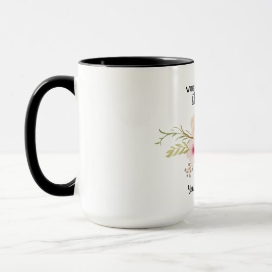 Most Badass Stepmutter - Eine Art Blume Tasse (Links)