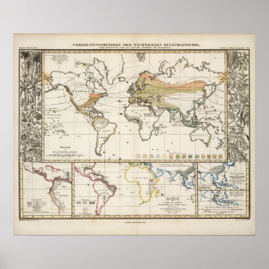 MOST BEDEUTSAM PFLANZGUT SPREAD DISTRICTS POSTER (Vorne)