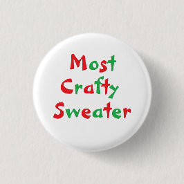 "Most Crafty Sweater" Award Button