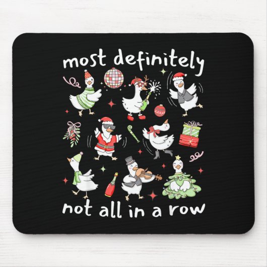 Most Definitely Not All In A Row Christmas Silly G Mousepad (Vorne)
