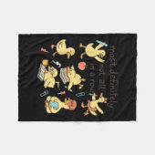 Most Definitely Not All In A Row Duck Back To Scho Fleecedecke (Vorderseite (Horizontal))