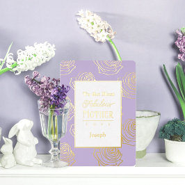 Most Fabulous Mother Lavender Foil Invitation Folieneinladung