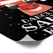 Most Likely Dance With Santa's Reindeer,christmas  Poster (Ecke)