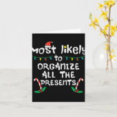 Most Likely Organize Christmas Xmas Famil Karte (Gelbe Blume)