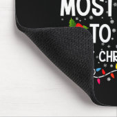 Most Likely Sing Every Christmas Song Xmas Family Mousepad (Ecke)