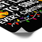 Most Likely Sing Every Christmas Song Xmas Family  Poster (Ecke)