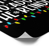 Most Likely To Adopt The Reindeer Funny Christmas Poster (Ecke)