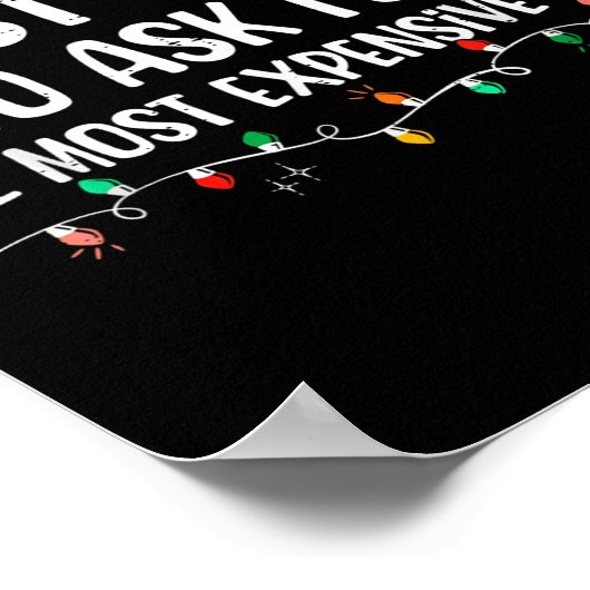 Most Likely To Ask For The Most Expensive Gift Chr Poster (Ecke)