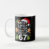 Most Likely To Ask Santa About 67 Funny Christmas Kaffeetasse (Links)