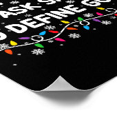 Most Likely To Ask Santa To Define Good Christmas Poster (Ecke)