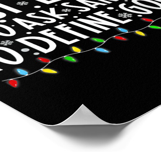 Most Likely To Ask Santa To Define Good Family Chr Poster (Ecke)