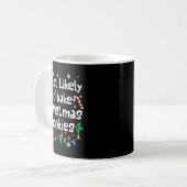 Most Likely To Bake C-hristmas Cookies Baker Match Kaffeetasse (Vorderseite Links)
