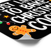 Most Likely To Bake Christmas Cookies Funny Baker Poster (Ecke)