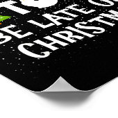 Most Likely To Be Late On Christmas Funny Family M Poster (Ecke)