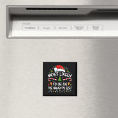 Most Likely To Be On The Naughty List Funny Family Magnet (In Situ (Geschirrspüler))