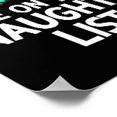 Most Likely To Be On The Naughty List Funny Family Poster (Ecke)