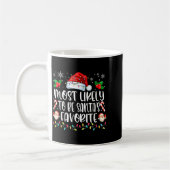Most Likely To Be Santa's Favorite Funny Family Ch Kaffeetasse (Links)