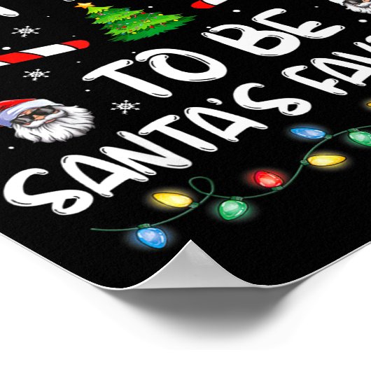 Most Likely To Be Santa's Favorite Funny Family Ch Poster (Ecke)