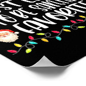 Most Likely To Be Santa's Favorite Funny Family Ch Poster (Ecke)