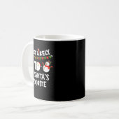 Most Likely To Be Santas Favorite Funny Holiday Ch Kaffeetasse (Vorderseite Links)