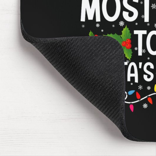 Most Likely To Be Santas Witty Elf Christmas Mousepad (Ecke)